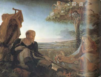 Philipp Otto Runge Rest on the Flight into Egypt (mk10) oil painting image